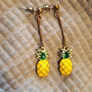 Betsey Johnson Pineapple Dangle Earrings